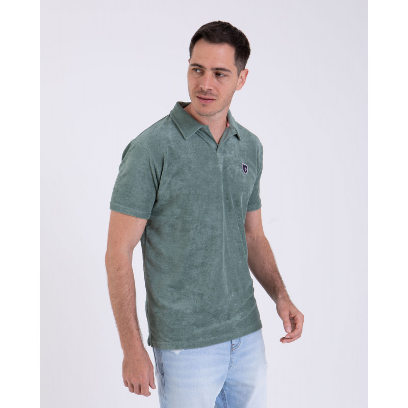 Polo manches courtes en coton éponge