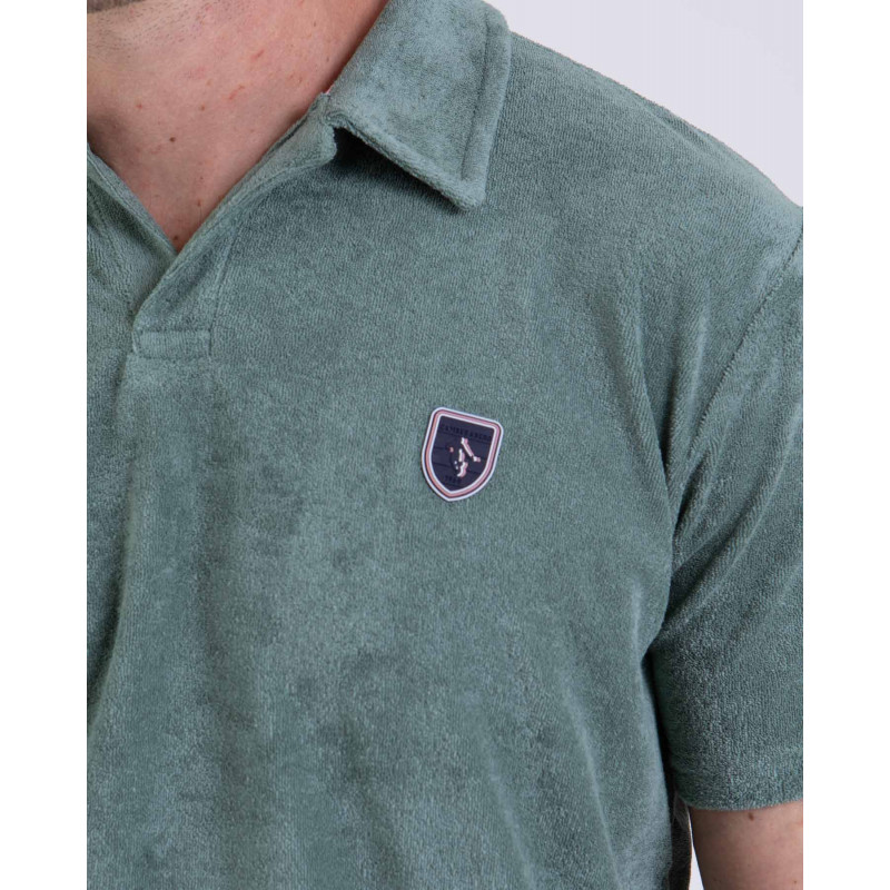 Polo manches courtes en coton éponge