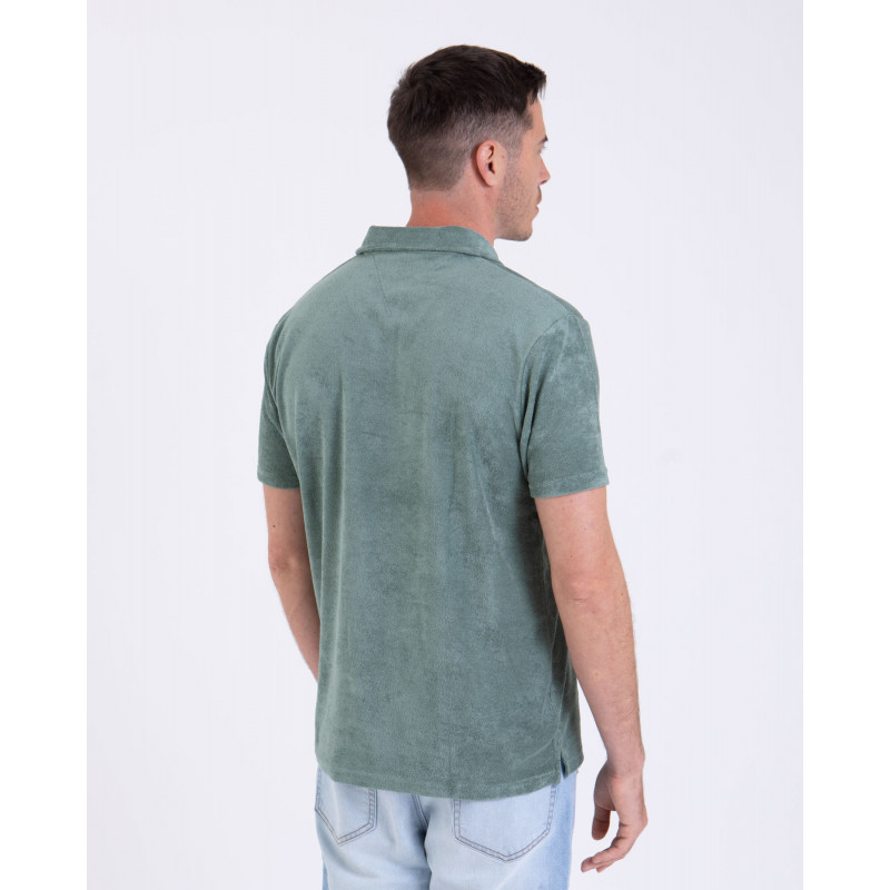 Polo manches courtes en coton éponge