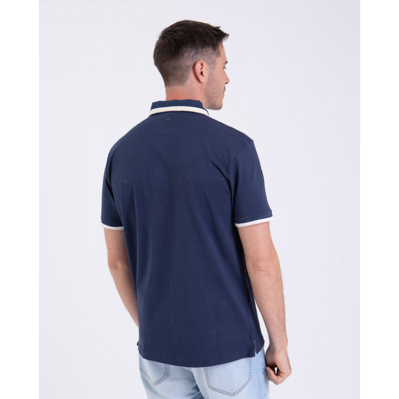 Maillot manches courtes avec broderies poitrine
