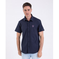 Chemise manches courtes en seersucker