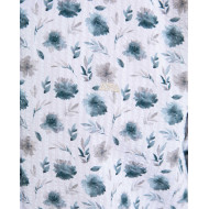 Chemise manches courtes seersucker fleuri