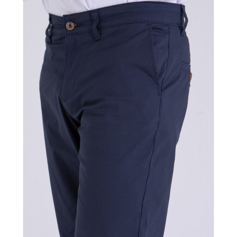 Pantalon chino en seersucker uni