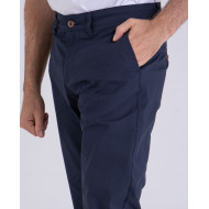 Pantalon chino en seersucker uni