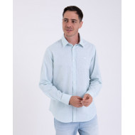 Chemise manches longues en coton lin