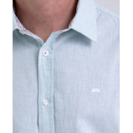 Chemise manches longues en coton lin