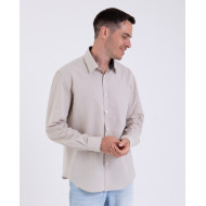 Chemise manches longues seersucker