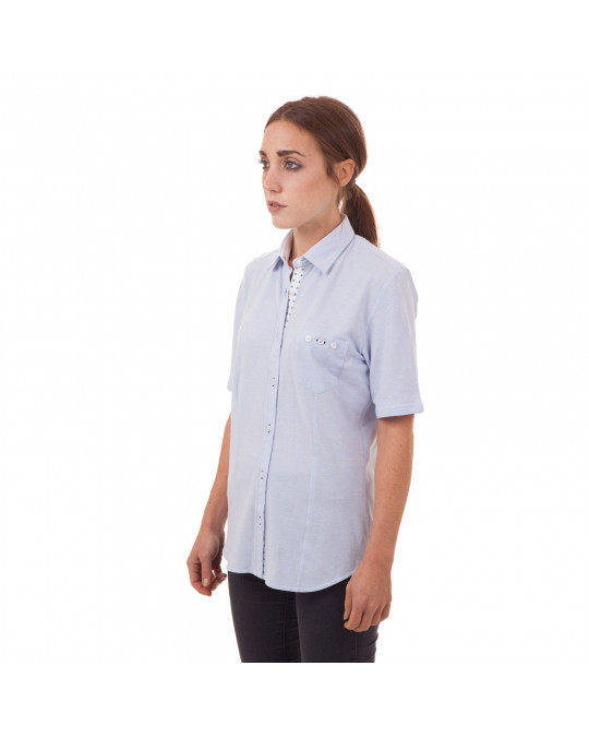 Chemise MC bleu ciel