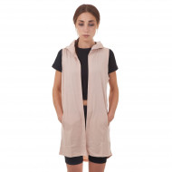 Gilet sans manches beige