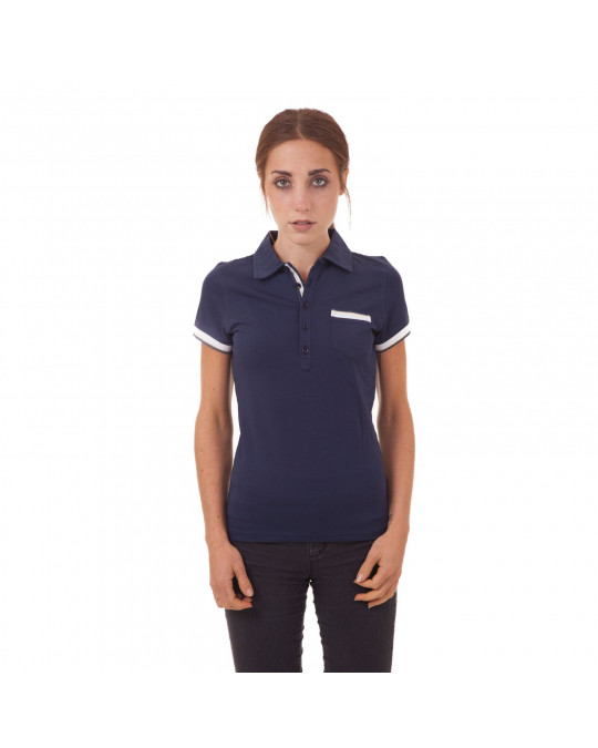 Polo manches courtes bleu marine