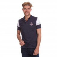 Polo manches tricolor