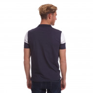 Polo manches tricolor