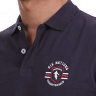 Polo manches tricolor