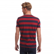 Tee shirt col V rayé