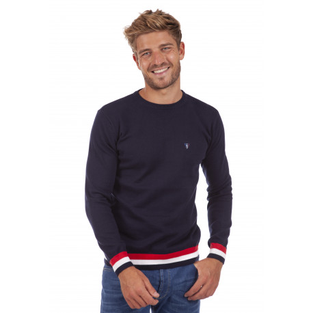 Pull bandes tricolor