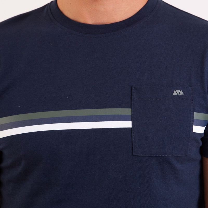 TEE SHIRT JERSEY BANDES POITRINE