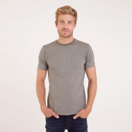 TEE SHIRT MAILLE CLOQUEE POCHE