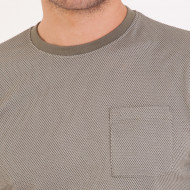 TEE SHIRT MAILLE CLOQUEE POCHE