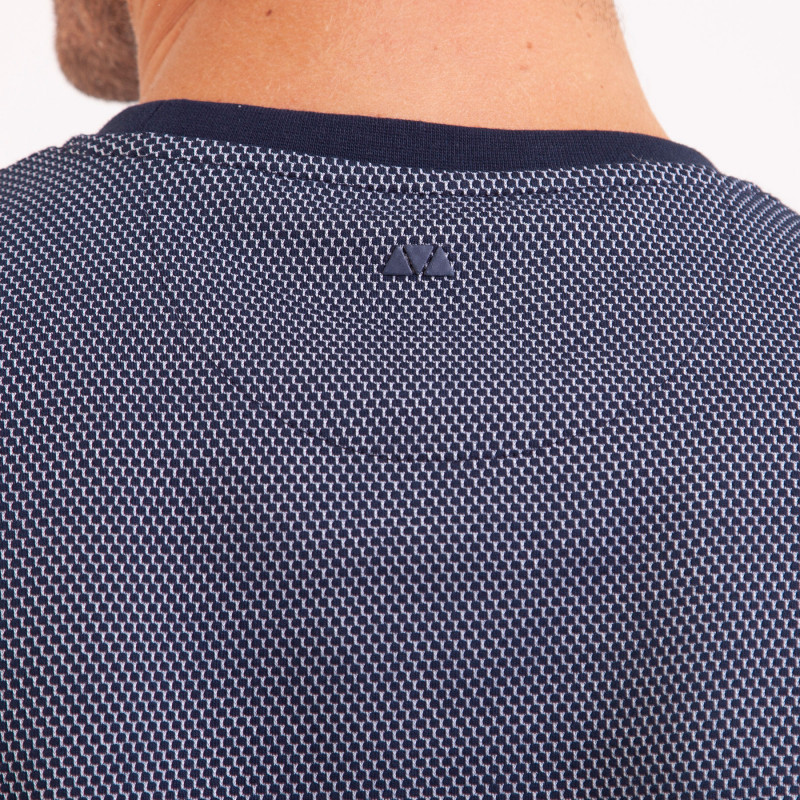TEE SHIRT MAILLE CLOQUEE POCHE