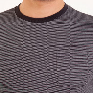 TEE SHIRT MAILLE CLOQUEE POCHE