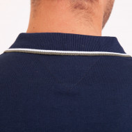POLO JERSEY UNI BANDES POITRINE