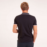 POLO JERSEY UNI BANDES POITRINE