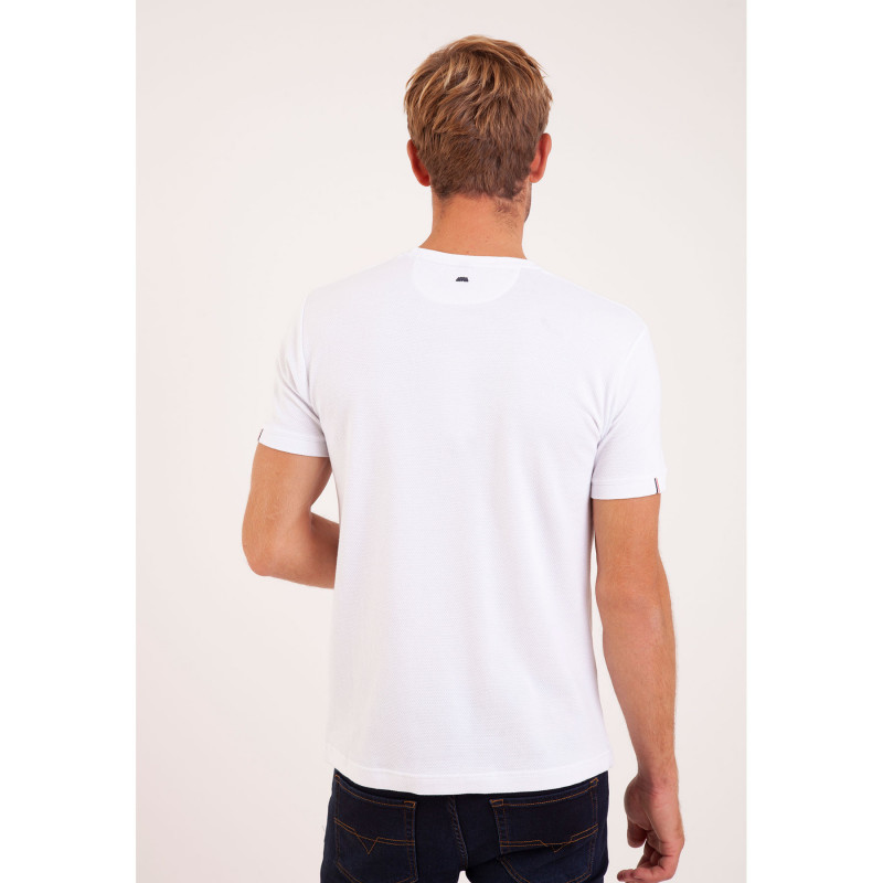 TEE SHIRT MC MAILLE CLOQUEE
