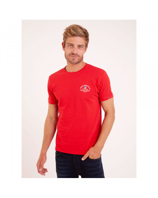 TEE SHIRT MC MAILLE CLOQUEE