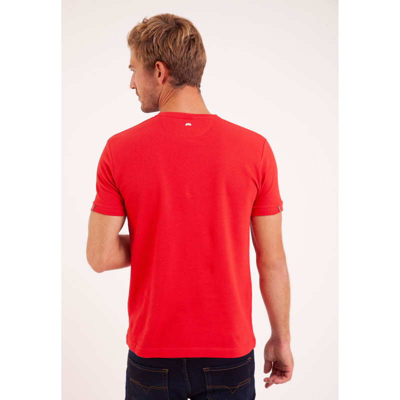 TEE SHIRT MC MAILLE CLOQUEE