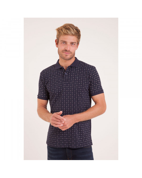 POLO MC PRINT PIQUE