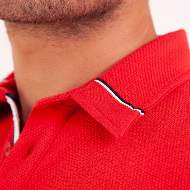 POLO MC MAILLE CLOQUEE