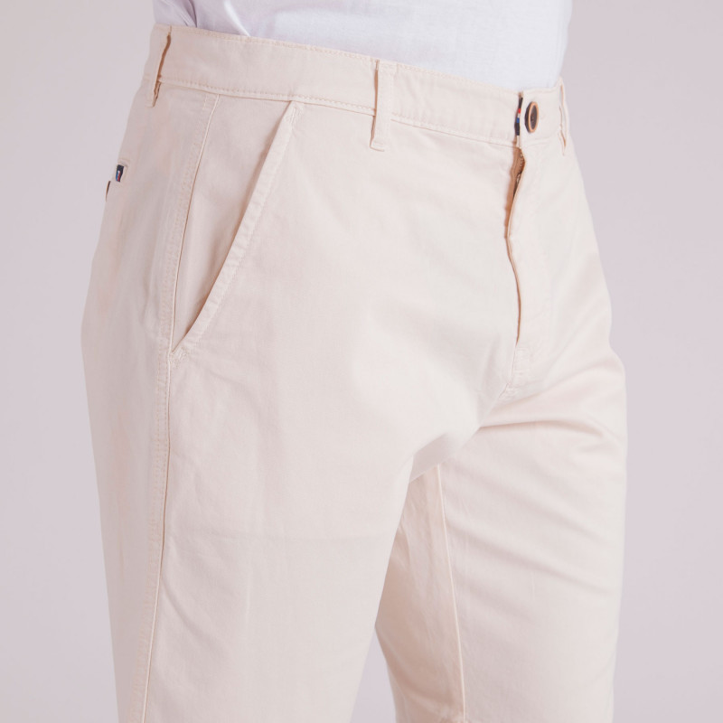 SHORT CHINO TOILE COTON