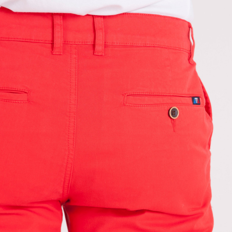 PANTALON CHINO TOILE COTON 