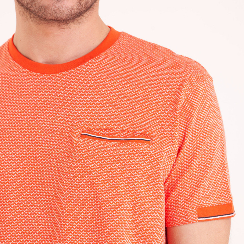 TEE SHIRT MC COTON PEIGNE