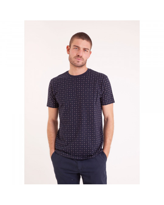 TEE SHIRT MC PRINT PIQUE