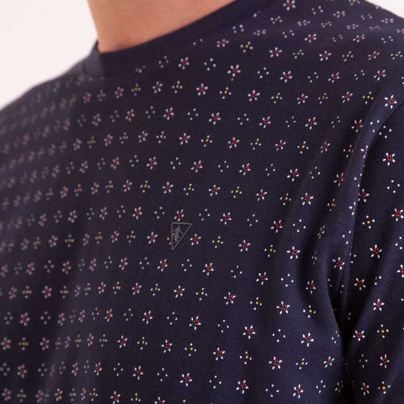 TEE SHIRT MC PRINT PIQUE