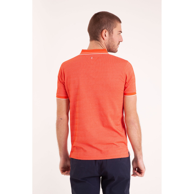 POLO MC COTON MAILLE FANTAISIE