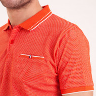POLO MC COTON MAILLE FANTAISIE