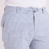 PANTALON COTON LIN UNI TAILLE ELASTIQUE