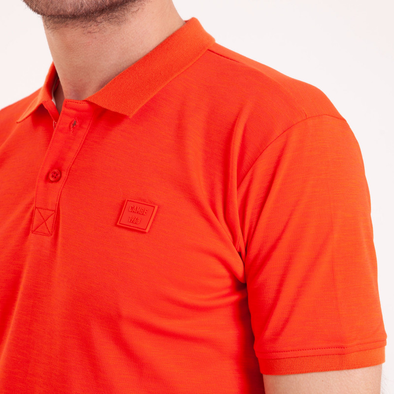 POLO MC PIQUE FLAMME