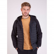 51902 - DOUDOUNE BI MATIERE A CAPUCHE