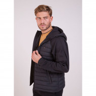 51902 - DOUDOUNE BI MATIERE A CAPUCHE