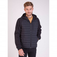 51902 - DOUDOUNE BI MATIERE A CAPUCHE