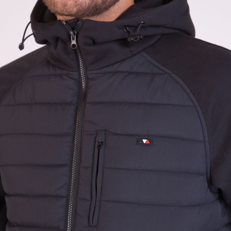 51902 - DOUDOUNE BI MATIERE A CAPUCHE
